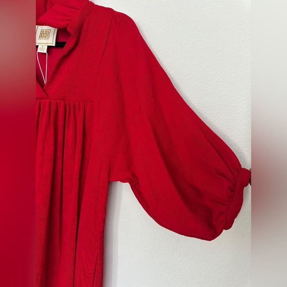 Emily McCarthy‎ Stella Dress Small cranberry red NWT - Picture 9 of 16